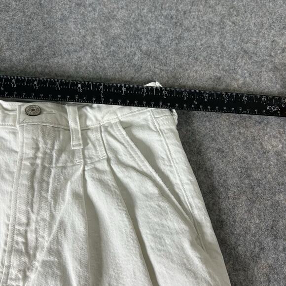 Abercrombie & Fitch Jeans Women’s 2 The 80s Mom Ultra High Rise Tapered White - Picture 6 of 9
